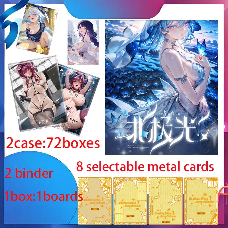 Newest Northern Lights Sexy Waifu Boards Goddess Story Collection Card Swimsuit Bikini Booster Box Habbies Gift
Newest Northern Lights Sexy Waifu Boards Goddess Story Collection Card Swimsuit Bikini Booster Box Habbies Gift