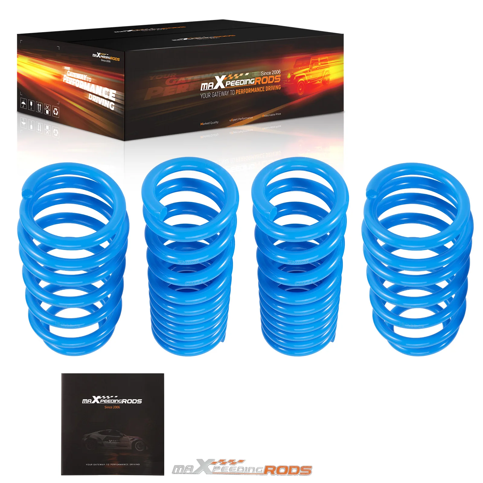 MaXpeedingrods Blue Color Steel Coil Spring Suspension Lowering Springs for Challenger RWD 2008-2023 2.2 Inches
MaXpeedingrods Blue Color Steel Coil Spring Suspension Lowering Springs for Challenger RWD 2008-2023 2.2 Inches