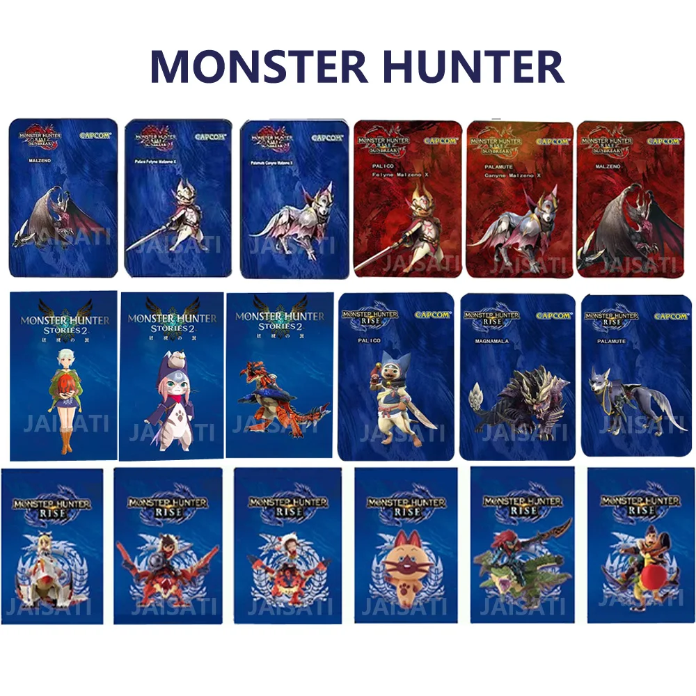 NEW Monster Hunter rise Sunbreak PALICO PALAMUTE MALZENO card monster hunter stories2 card monster hunter rise card for switch
NEW Monster Hunter rise Sunbreak PALICO PALAMUTE MALZENO card monster hunter stories2 card monster hunter rise card for switch