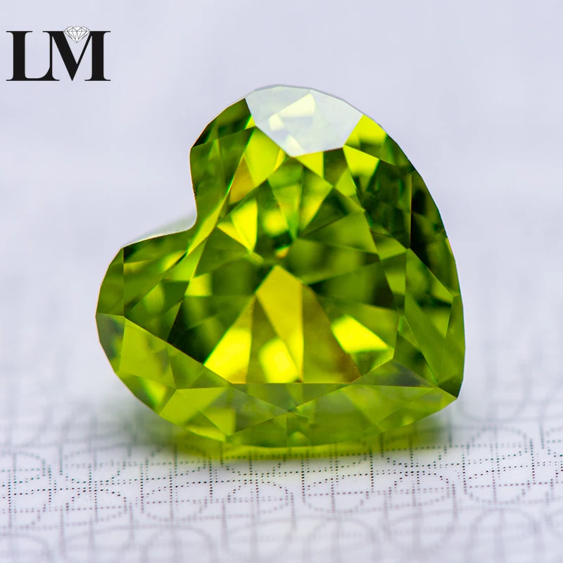 Cubic Zirconia Stones Apple Green Color Heart Shape 5A 4k Crushed Ice Cut Lab Synthetic CZ Gemstone For DIY Jewelry Making
Cubic Zirconia Stones Apple Green Color Heart Shape 5A 4k Crushed Ice Cut Lab Synthetic CZ Gemstone For DIY Jewelry Making