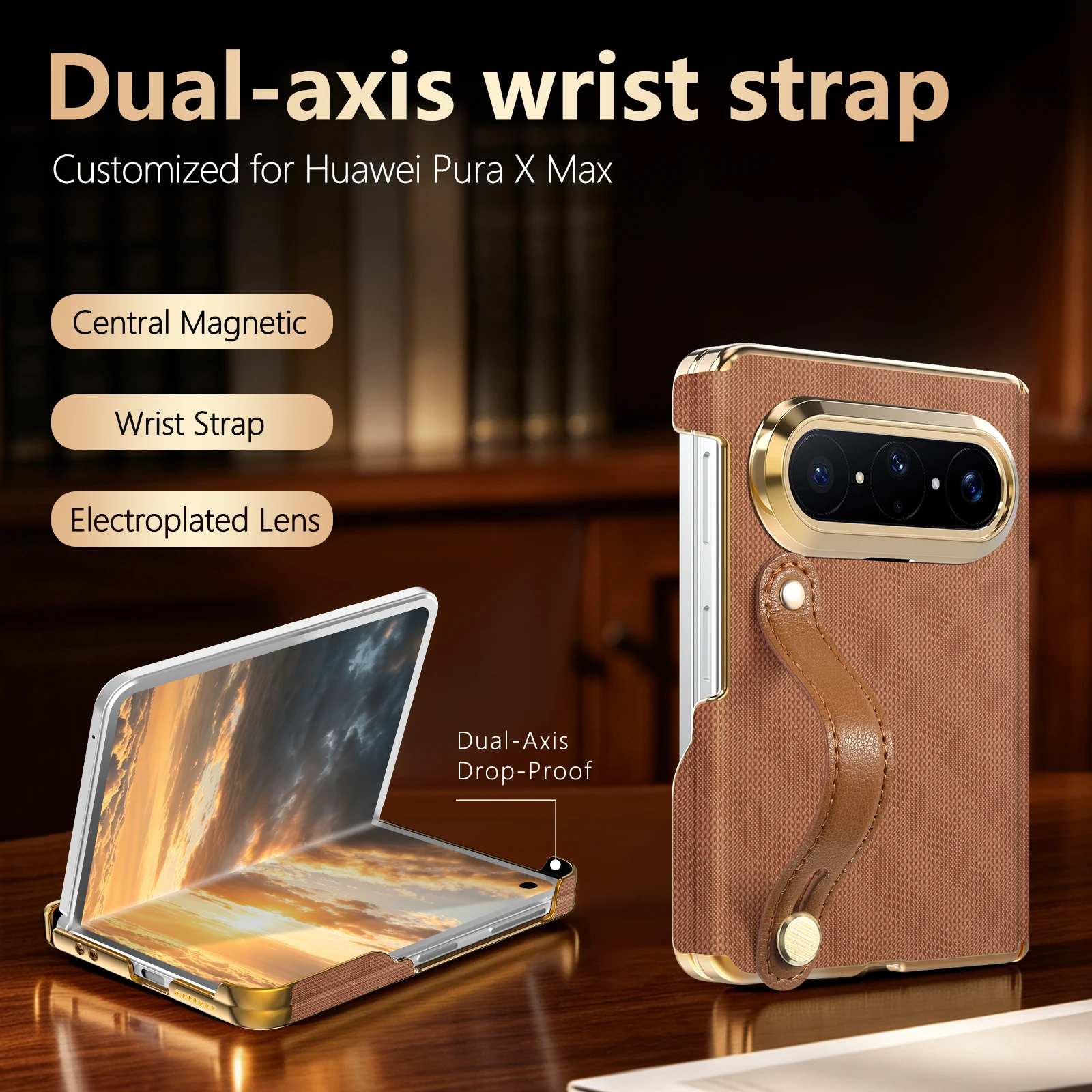 Luxury Business Textured Phone Case for Huawei X Pure X7 X6 with Wrist Strap Dual-axis Protection Camera Protection Slim Cover
Luxury Business Textured Phone Case for Huawei X Pure X7 X6 with Wrist Strap Dual-axis Protection Camera Protection Slim Cover