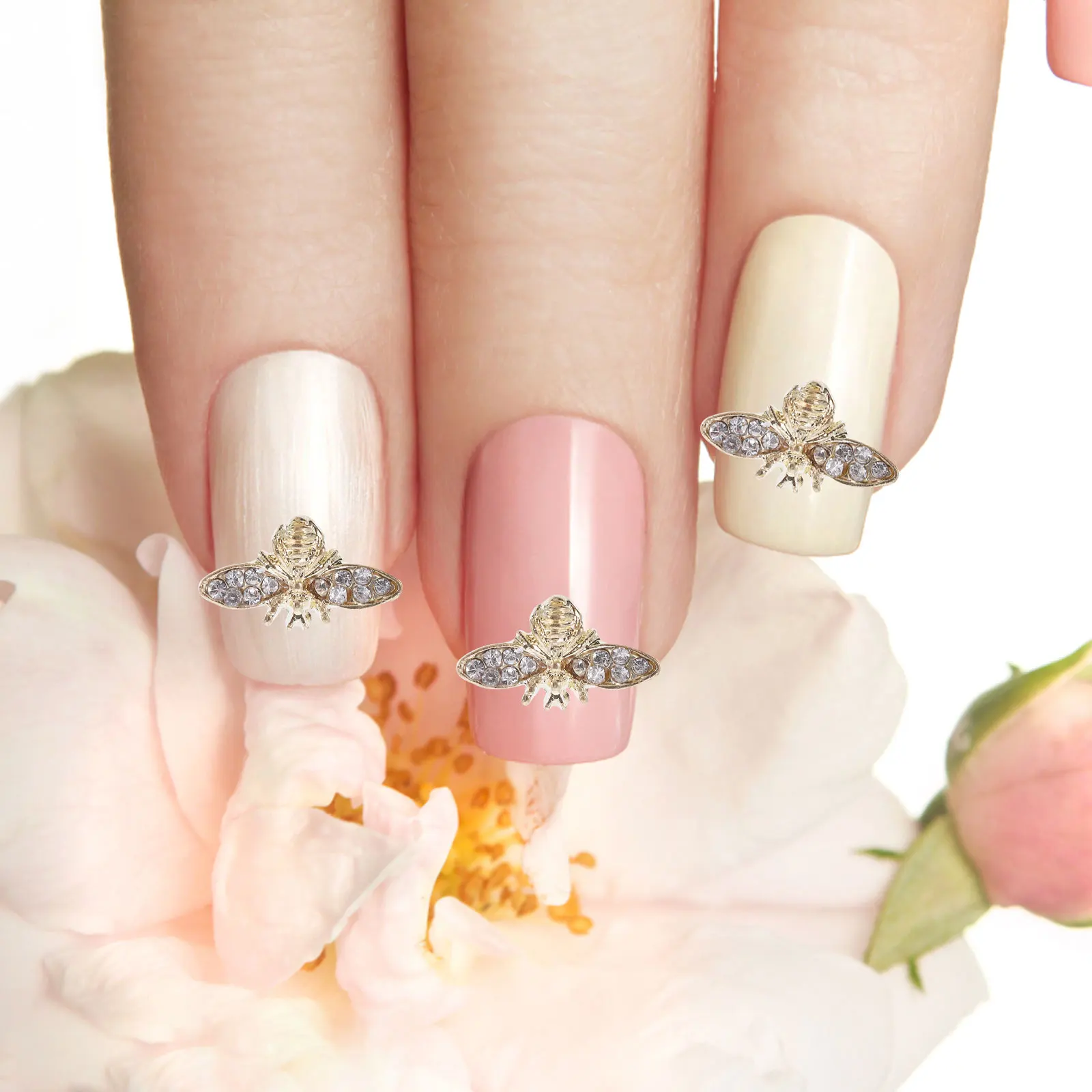 10Pcs Nail Charm Bee Shape Alloy Decorations Durable DIY Nail Art Manicure Decor Jewelry DIY Manicure Material
10Pcs Nail Charm Bee Shape Alloy Decorations Durable DIY Nail Art Manicure Decor Jewelry DIY Manicure Material