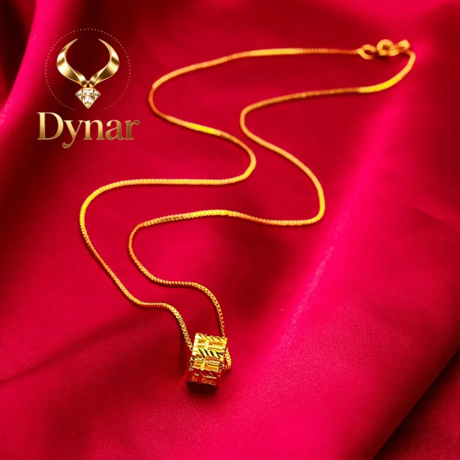 Dynar Jewelry Abacus Pendant Fine Chain for Women, 24K Gold, AU999 | Matte gold ruyi abacus with enamel beads, classic for ch
Dynar Jewelry Abacus Pendant Fine Chain for Women, 24K Gold, AU999 | Matte gold ruyi abacus with enamel beads, classic for ch