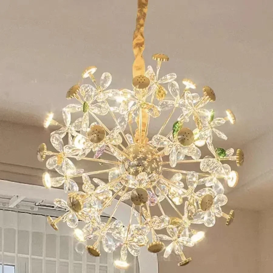 SANDYHA Modern Crystal Pendant Lights Hollow Flower Design Led Lamps for Living Room Bedroom Decoration Dining
SANDYHA Modern Crystal Pendant Lights Hollow Flower Design Led Lamps for Living Room Bedroom Decoration Dining
