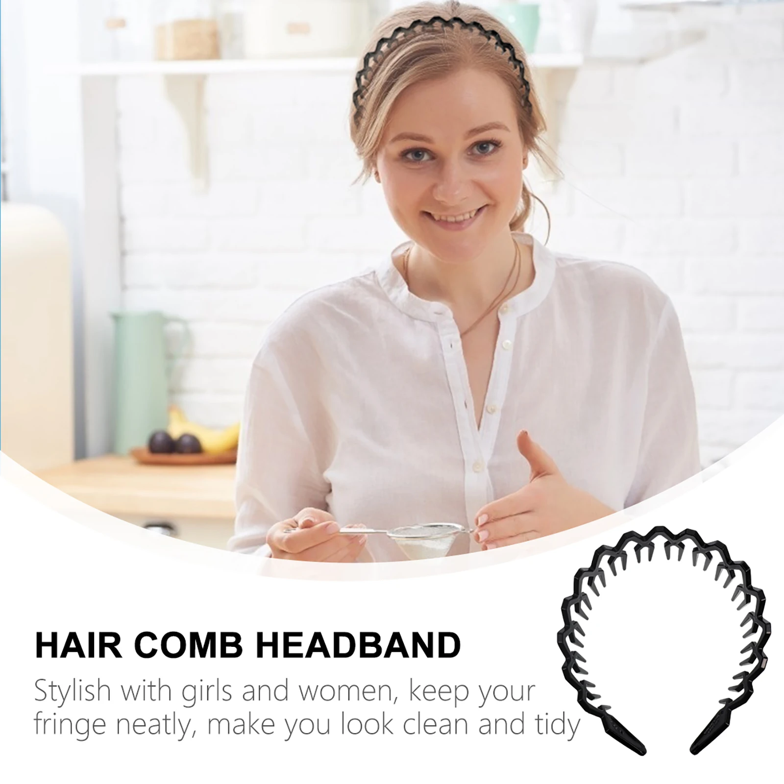 2pcs Wavy Headband Teeth Curls Hair Bands Adult Women Miss Comb Toothed Plastic Hairband Girls Chic Party Wedding Beach Prom
2pcs Wavy Headband Teeth Curls Hair Bands Adult Women Miss Comb Toothed Plastic Hairband Girls Chic Party Wedding Beach Prom