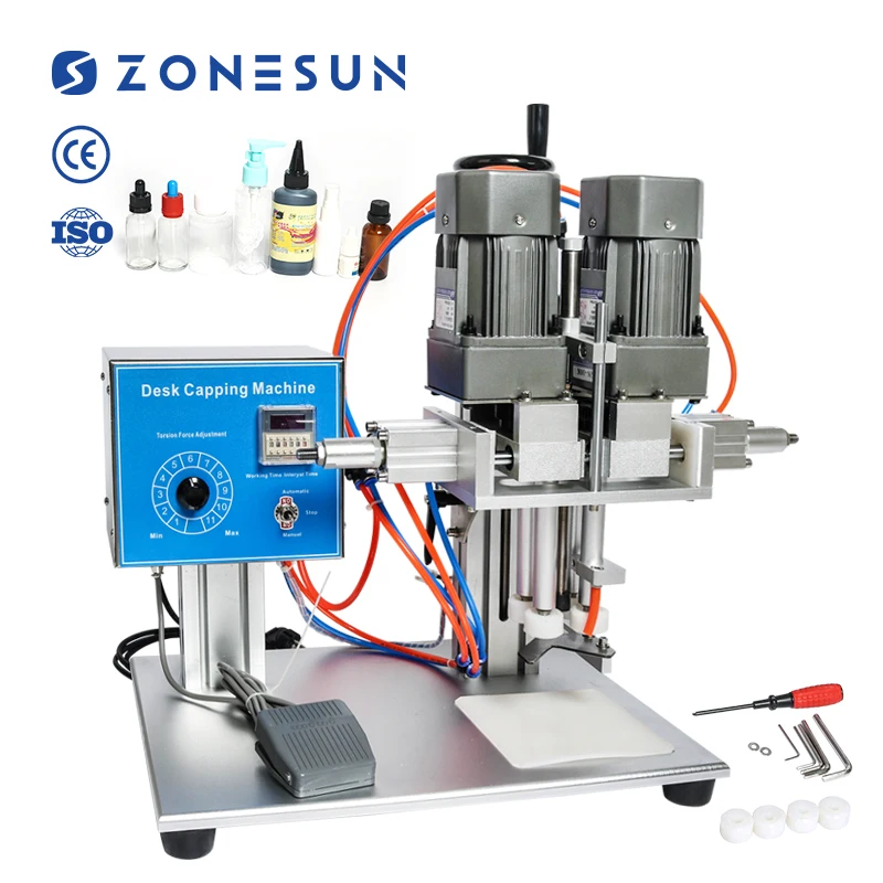 ZONESUN ZS-XG6100 Desktop Semi Automatic Bottle Screw Capping Machine