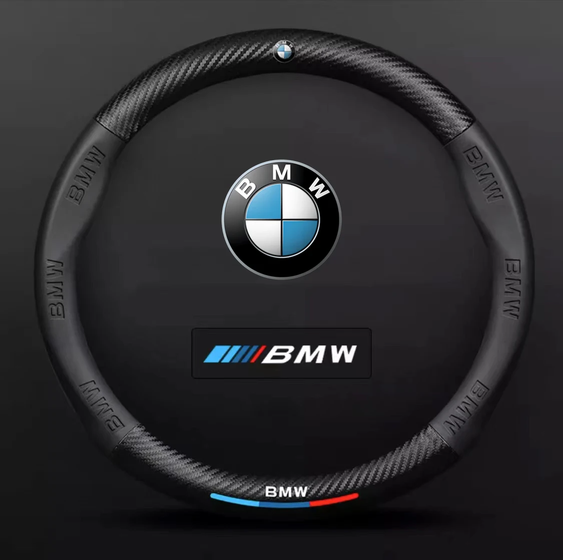 Car Leathe Carbon fiber Anti-slip Steering Wheel Cover For BMW M E46 E39 E60 E90 E91 E36 E87 F10 F20 F30 X1 X3 X4 X5 X7 M3 M4 M5
Car Leathe Carbon fiber Anti-slip Steering Wheel Cover For BMW M E46 E39 E60 E90 E91 E36 E87 F10 F20 F30 X1 X3 X4 X5 X7 M3 M4 M5