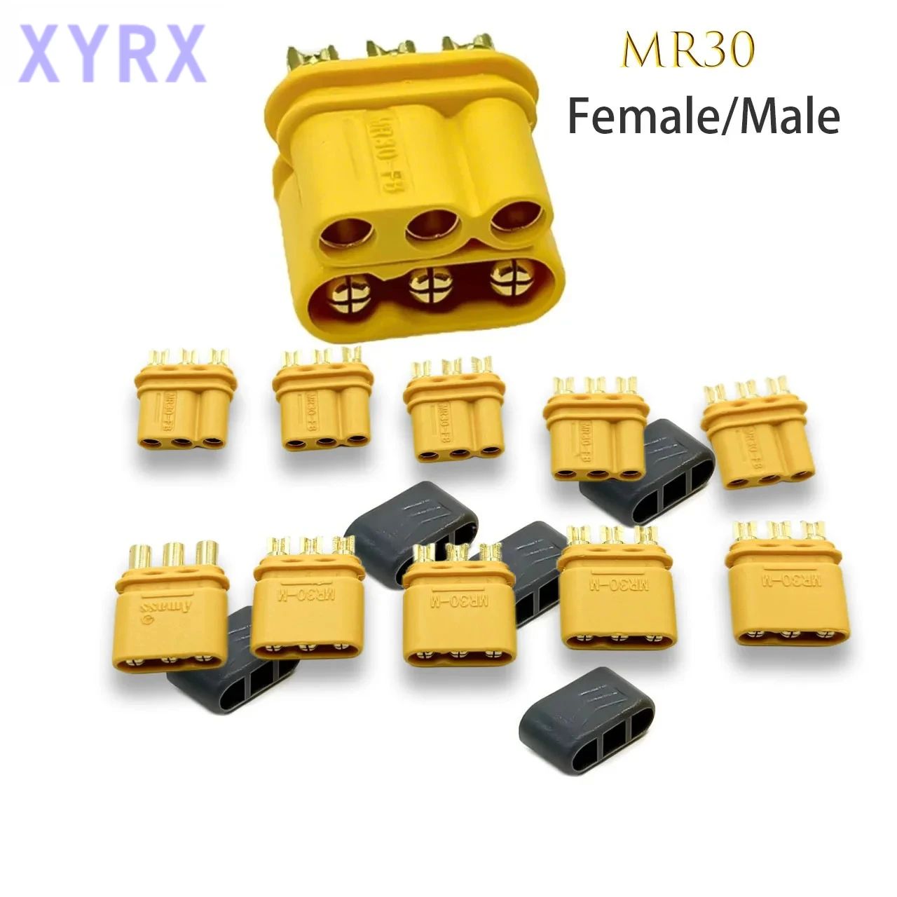 10/30/50 Pairs Amass MR30 Upgrade Male Female Plug Connector Adapters for RC Toy Part Lipo Battery ESC Multicopter Airplane Part
10/30/50 Pairs Amass MR30 Upgrade Male Female Plug Connector Adapters for RC Toy Part Lipo Battery ESC Multicopter Airplane Part
