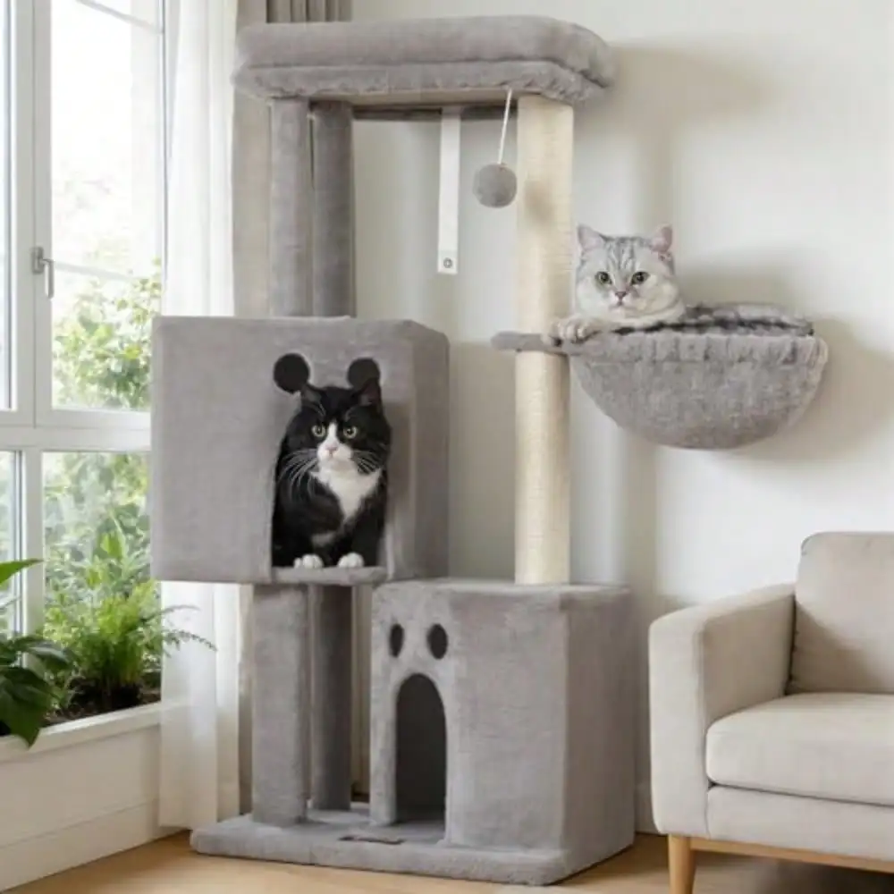 Small Cat Tree Tower For Indoor Cats 40 In Medium Multi-Level Compact Cat House Bed With 2 Condo Large Platform Perch Sisal Scra
Small Cat Tree Tower For Indoor Cats 40 In Medium Multi-Level Compact Cat House Bed With 2 Condo Large Platform Perch Sisal Scra