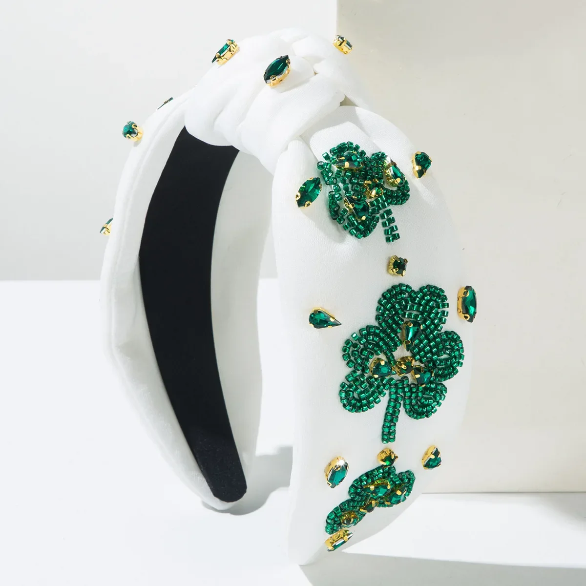 St. Palitek Festive Diamond Green Headband Women's Fashion Hand Sewn Rice Bead Clover Irish Festive Hair Accessories
St. Palitek Festive Diamond Green Headband Women's Fashion Hand Sewn Rice Bead Clover Irish Festive Hair Accessories