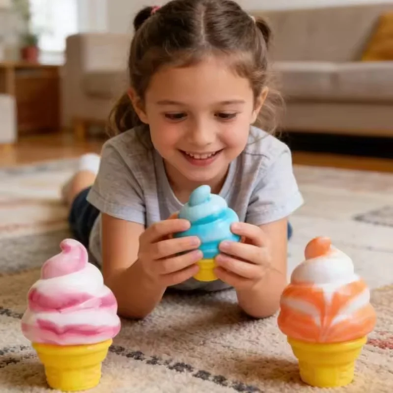 Nice Cream Ice Cream Cone NeeDoh Sensory Stress Relieving Toy Suitable for Anxiety and Concentration Desktop Sensory Cube Suitab
Nice Cream Ice Cream Cone NeeDoh Sensory Stress Relieving Toy Suitable for Anxiety and Concentration Desktop Sensory Cube Suitab