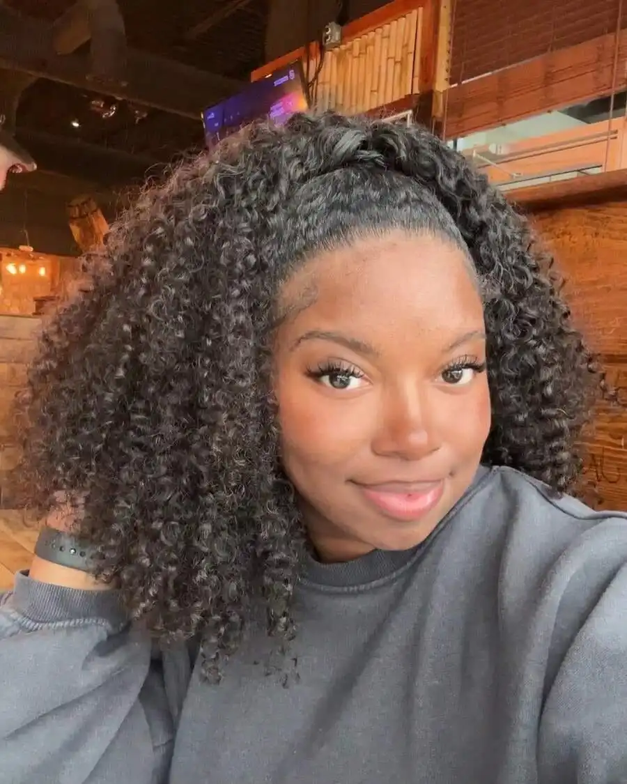 Glueless Half Wig Human Hair Deep Curly 200 Density Wear And Go Drawstring Cap For Women
Glueless Half Wig Human Hair Deep Curly 200 Density Wear And Go Drawstring Cap For Women