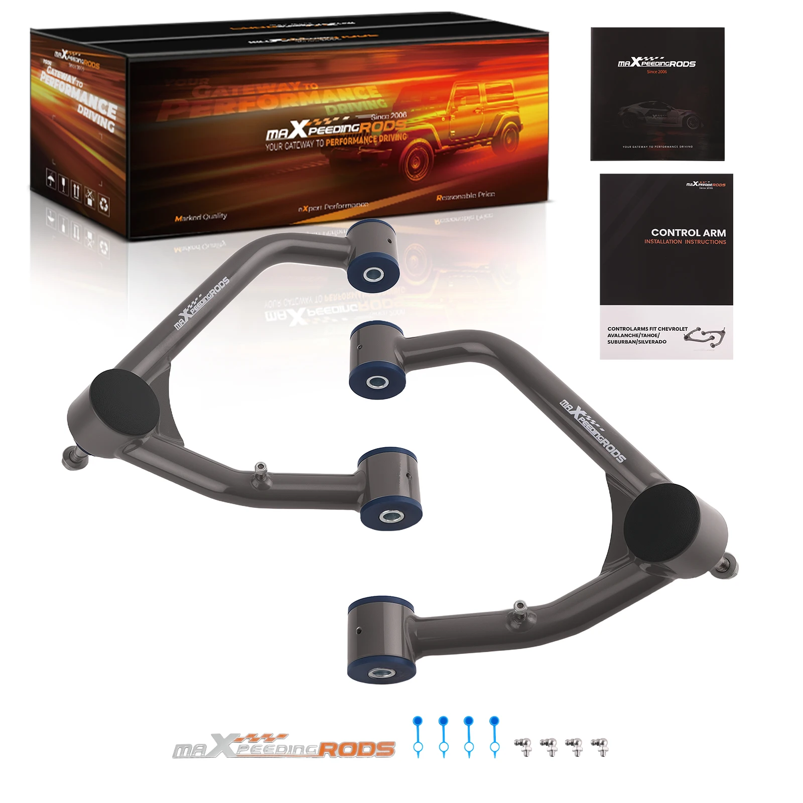Maxpeedingrods 2-4" Lift Front Upper Control Arms For 2007-18 Chevy Silverado Sierra 1500 6-lug
Maxpeedingrods 2-4" Lift Front Upper Control Arms For 2007-18 Chevy Silverado Sierra 1500 6-lug
