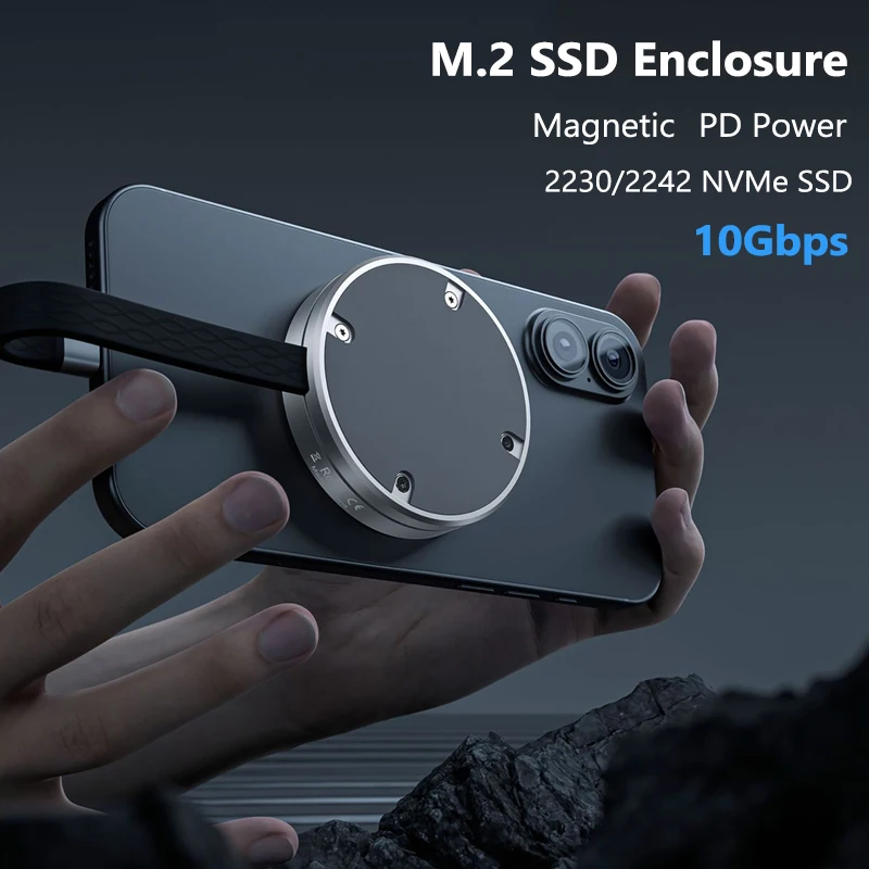 Магнитный корпус M.2 2230 2242 NVMe SSD, 10 Гбит/с, жесткий диск, USB3.2 Gen2 to NVMe PCI-E PD, зарядка 100 Вт для iPhone15 Pro Max
Магнитный корпус M.2 2230 2242 NVMe SSD, 10 Гбит/с, жесткий диск, USB3.2 Gen2 to NVMe PCI-E PD, зарядка 100 Вт для iPhone15 Pro Max