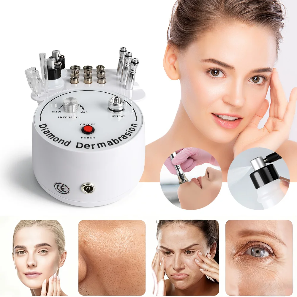 3 In 1 Diamond Microdermabrasion Machine Vacuum Spray Tips Set Pore Cleanser Exfoliation Facial Skin Care Kit EU Plug Home Use
3 In 1 Diamond Microdermabrasion Machine Vacuum Spray Tips Set Pore Cleanser Exfoliation Facial Skin Care Kit EU Plug Home Use