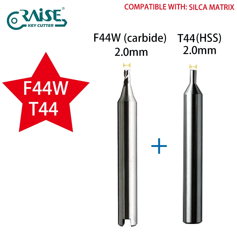 Фреза RAISE, совместимая с станком для нарезки ключей SILCA F44 T44 SILCA Matrix
Фреза RAISE, совместимая с станком для нарезки ключей SILCA F44 T44 SILCA Matrix
