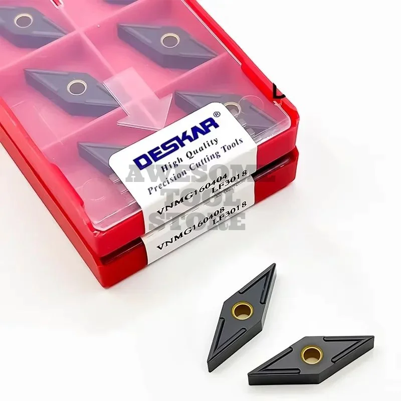 VNMG160404 VNMG160408 LF3018 Carbide Insert Original DESKAR CNC lathe tools External turning Tool For Cast Iron
VNMG160404 VNMG160408 LF3018 Carbide Insert Original DESKAR CNC lathe tools External turning Tool For Cast Iron