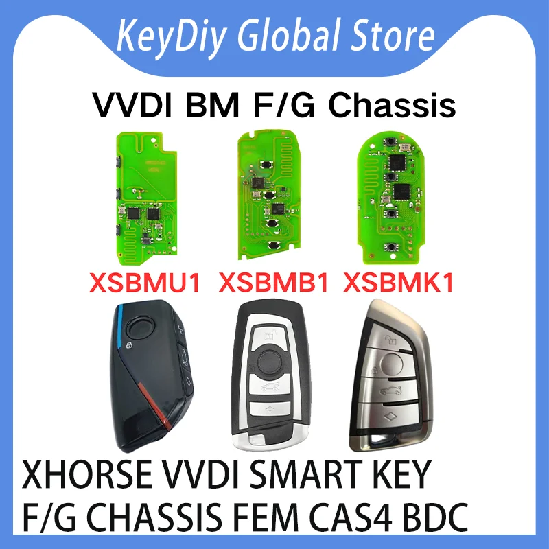 Xhorse F/G Chassis FEM/CAS4/BDC Smart key XSBMK1 Knife Style XSBMB1 Bread Style XSBMU1 U-Shape PCBA VVDI BIM XM38 Key tool plus
Xhorse F/G Chassis FEM/CAS4/BDC Smart key XSBMK1 Knife Style XSBMB1 Bread Style XSBMU1 U-Shape PCBA VVDI BIM XM38 Key tool plus