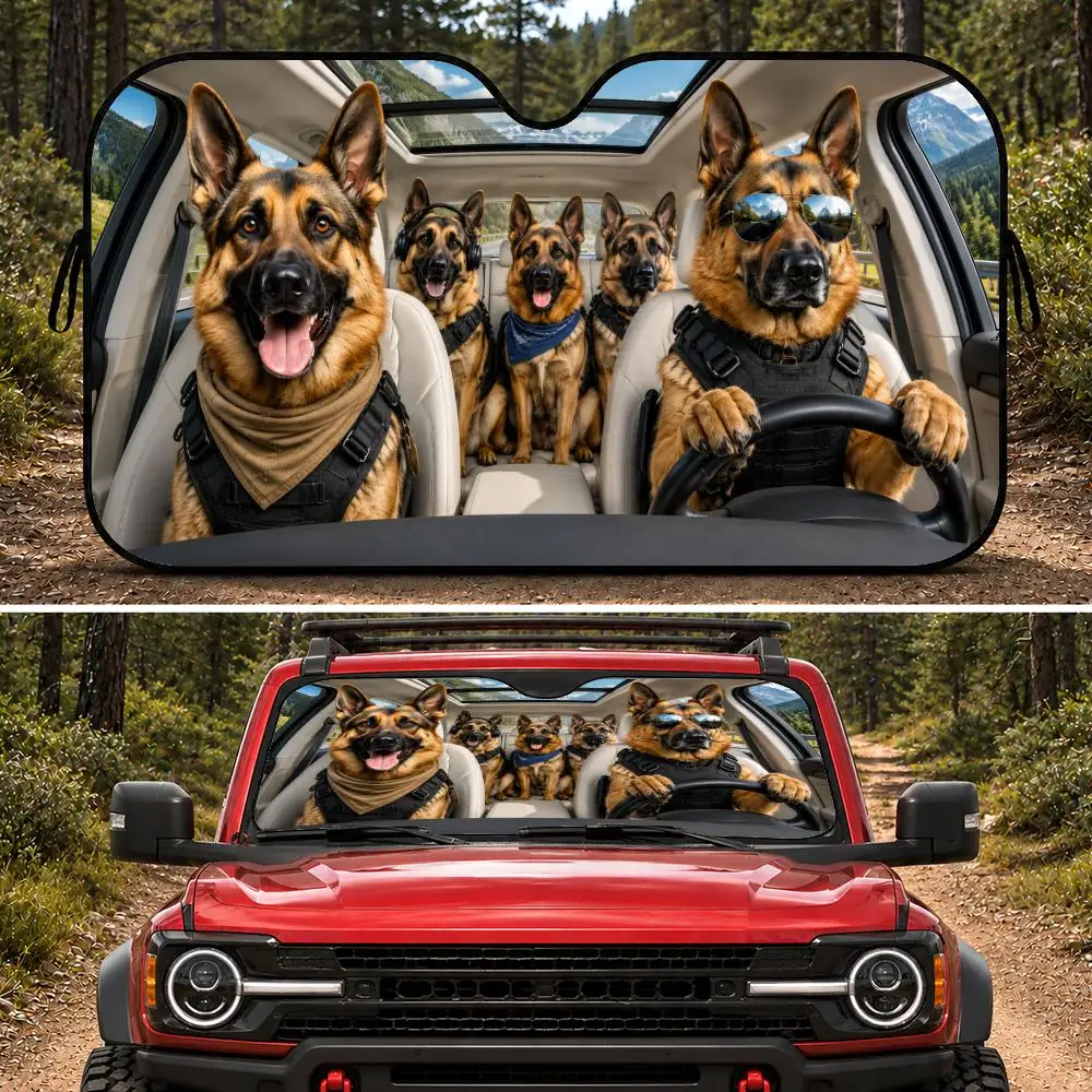 Cool German shepherd Steer Sun Visor Aluminum Foil Windshield Sunshade with Reflective UV Block Heat Insulation Foldable
Cool German shepherd Steer Sun Visor Aluminum Foil Windshield Sunshade with Reflective UV Block Heat Insulation Foldable