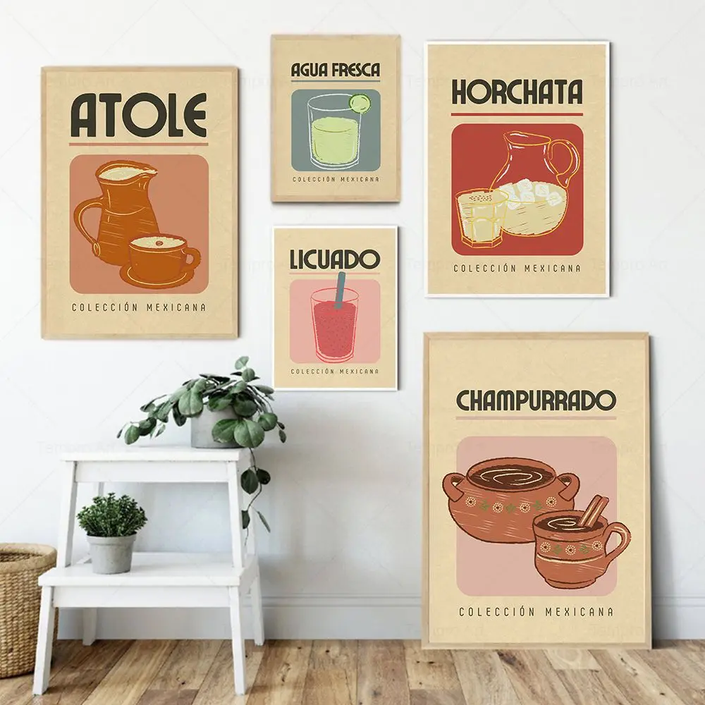 Vintage Mexico Travel Prints Mexican Drinks Posters Wall Art Mexico Cocktail Alcohol Canvas Painting Bar Cart Kitchen Home Decor
Vintage Mexico Travel Prints Mexican Drinks Posters Wall Art Mexico Cocktail Alcohol Canvas Painting Bar Cart Kitchen Home Decor