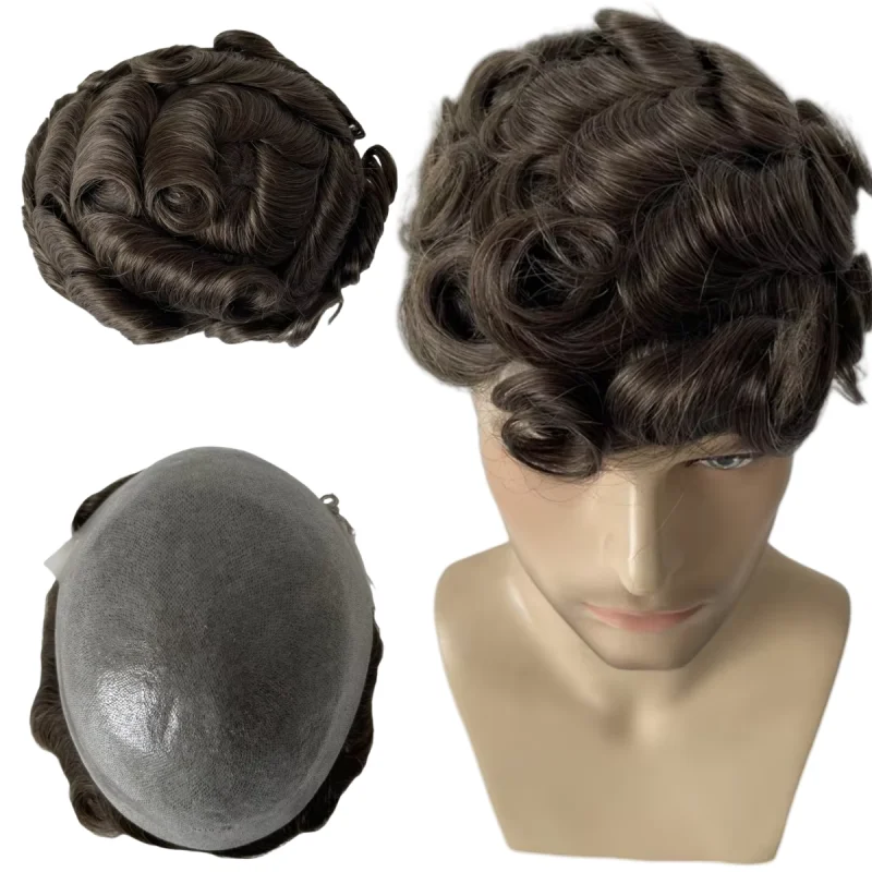 Индийские системы натуральных человеческих волос # 5 светло-коричневых цветных париков из искусственной кожи с V-образной петлей 8x10 для белых мужчин
Индийские системы натуральных человеческих волос # 5 светло-коричневых цветных париков из искусственной кожи с V-образной петлей 8x10 для белых мужчин