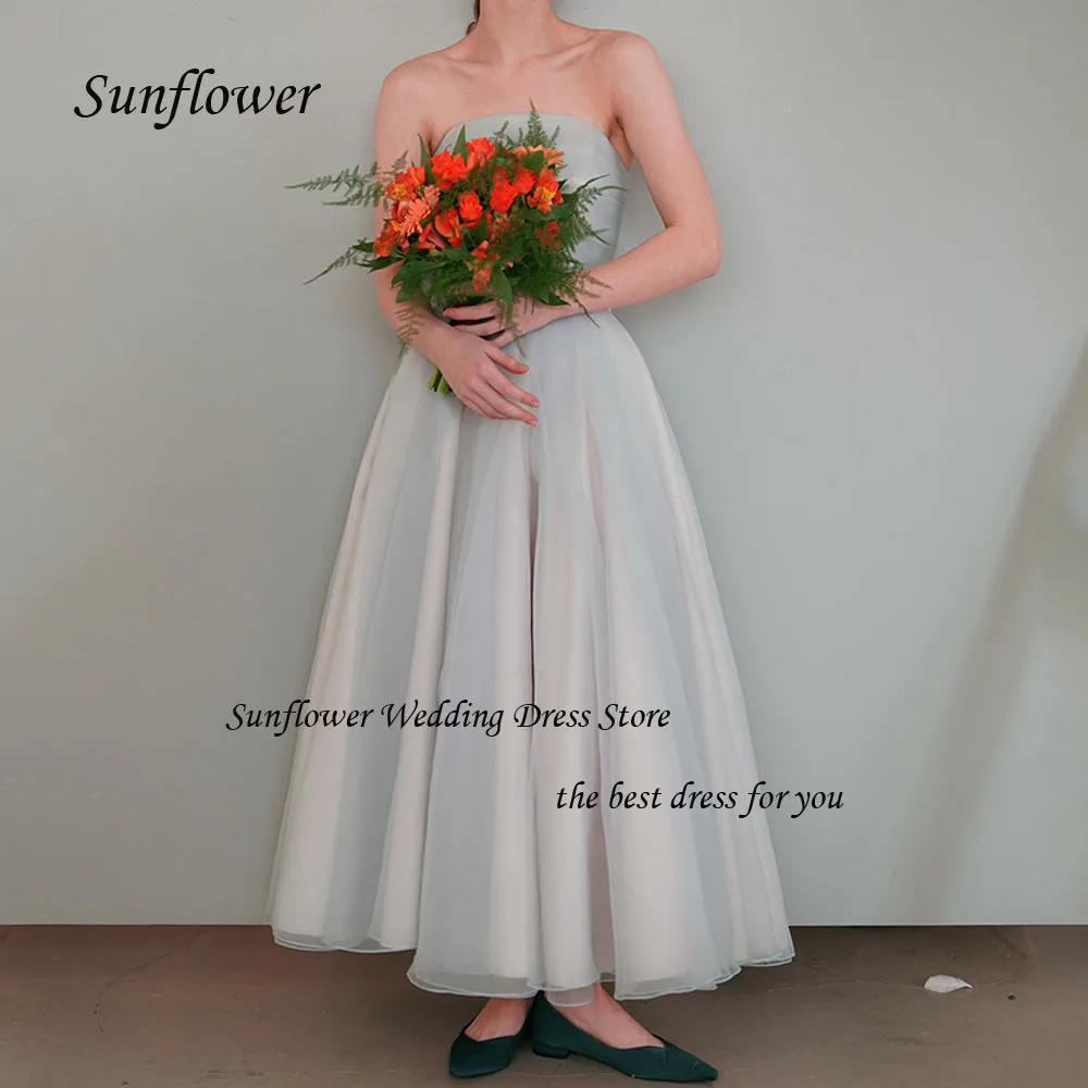 Sunflower Strapless Formal Evening Dress 2023 Slim Tulle A-LINE Lace Up Wedding Dress Ankle-Length High-end Custom Party Gowns
Sunflower Strapless Formal Evening Dress 2023 Slim Tulle A-LINE Lace Up Wedding Dress Ankle-Length High-end Custom Party Gowns