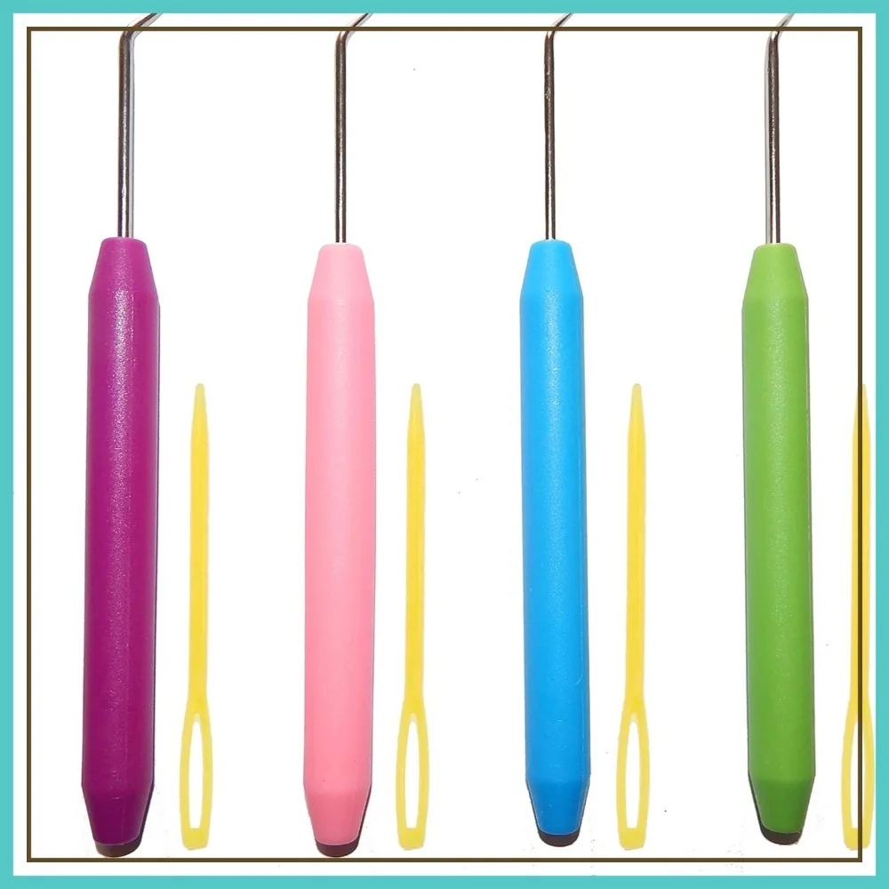 4-Piece Colorful Knitting Loom Hook Set for Knitting Boards & Crochet
4-Piece Colorful Knitting Loom Hook Set for Knitting Boards & Crochet