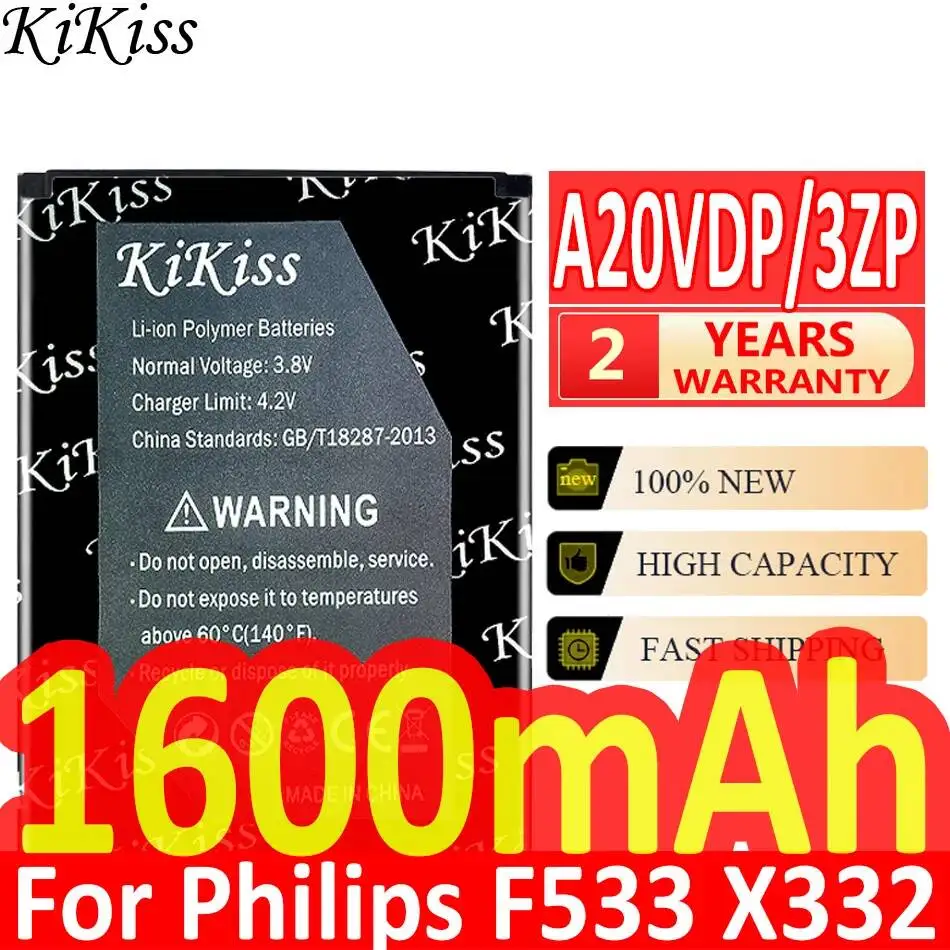 2100mAh Long Lasting For Philips F533 X332 CTF533 CTX332 A20VDP 3ZP Mobile Phone Battery
2100mAh Long Lasting For Philips F533 X332 CTF533 CTX332 A20VDP 3ZP Mobile Phone Battery