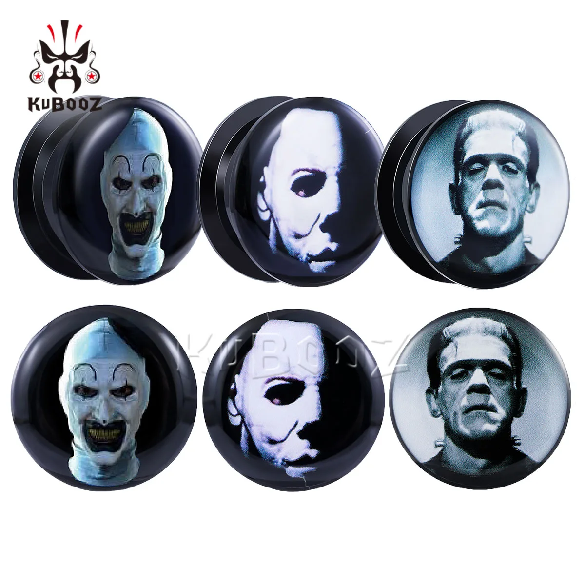 KUBOOZ Acrylic Male Character Screw Ear Plugs Piercing Tunnels Gauges Body Jewelry Earring Expanders Gauges Stretchers 2PCS
KUBOOZ Acrylic Male Character Screw Ear Plugs Piercing Tunnels Gauges Body Jewelry Earring Expanders Gauges Stretchers 2PCS