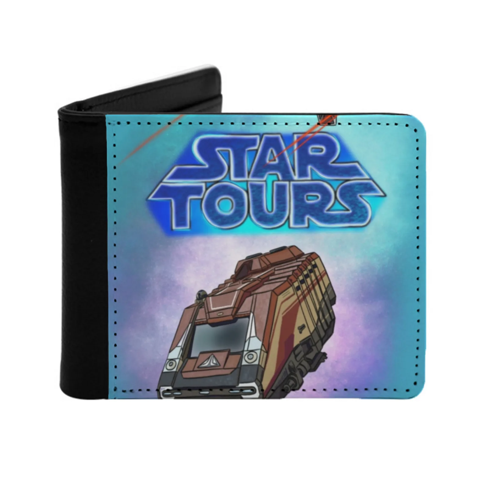 Star Tours The Ride Men Wallets Card Man Wallet Short Purse Bi-Fold Personalized Purses Star Tours Attraction Ride Ship R2D2
Star Tours The Ride Men Wallets Card Man Wallet Short Purse Bi-Fold Personalized Purses Star Tours Attraction Ride Ship R2D2