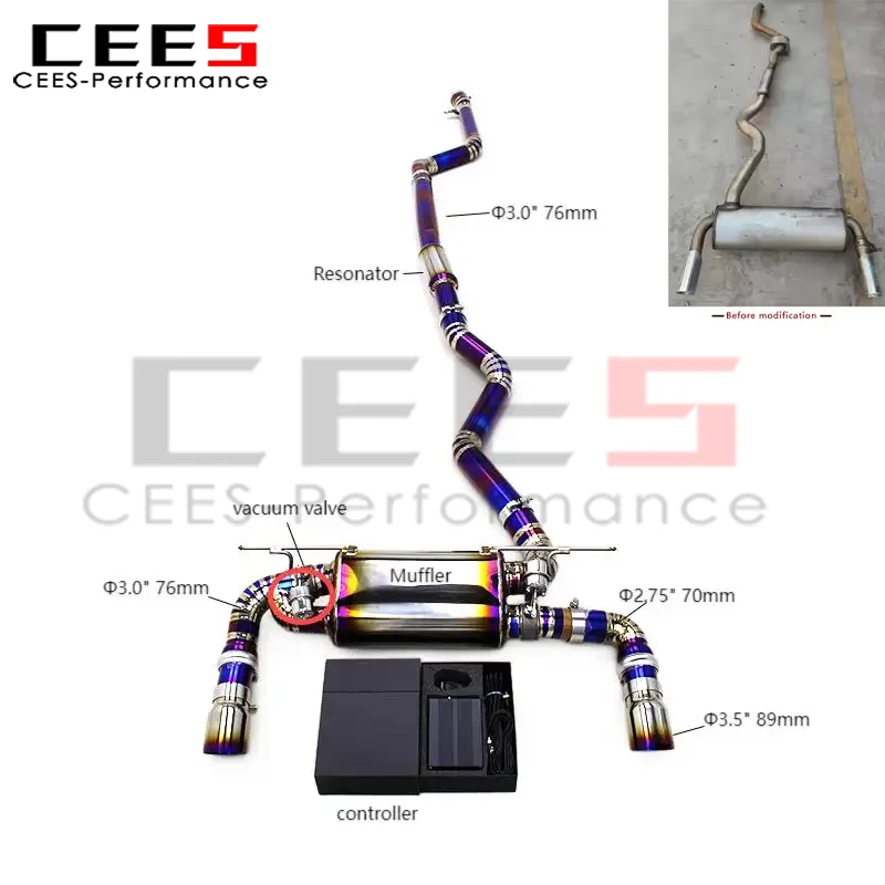 cees Sport Car Exhaust for BMW 440 440i G22 3.0T 2021-2024 3 Inches Catback Exhaust Muffler
cees Sport Car Exhaust for BMW 440 440i G22 3.0T 2021-2024 3 Inches Catback Exhaust Muffler