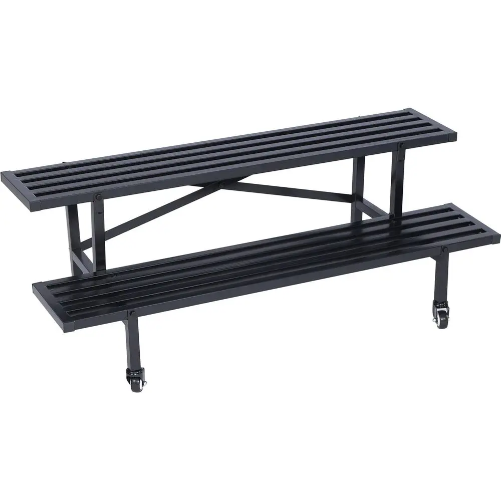 Durable 2-Tier Metal Plant Stand with Wheels for Outdoor Garden Plants, Holds Up to 440lbs
Durable 2-Tier Metal Plant Stand with Wheels for Outdoor Garden Plants, Holds Up to 440lbs