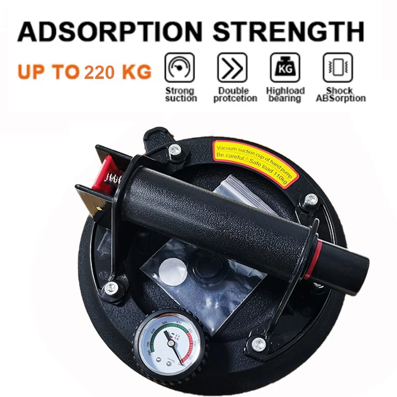 2026 Newest with Pressure Gauge Vacuum Suction Cup 8 Inch Heavy Duty Vacuum Lifter for Granite Tile Glass Manual Lifting Lifting
2026 Newest with Pressure Gauge Vacuum Suction Cup 8 Inch Heavy Duty Vacuum Lifter for Granite Tile Glass Manual Lifting Lifting
