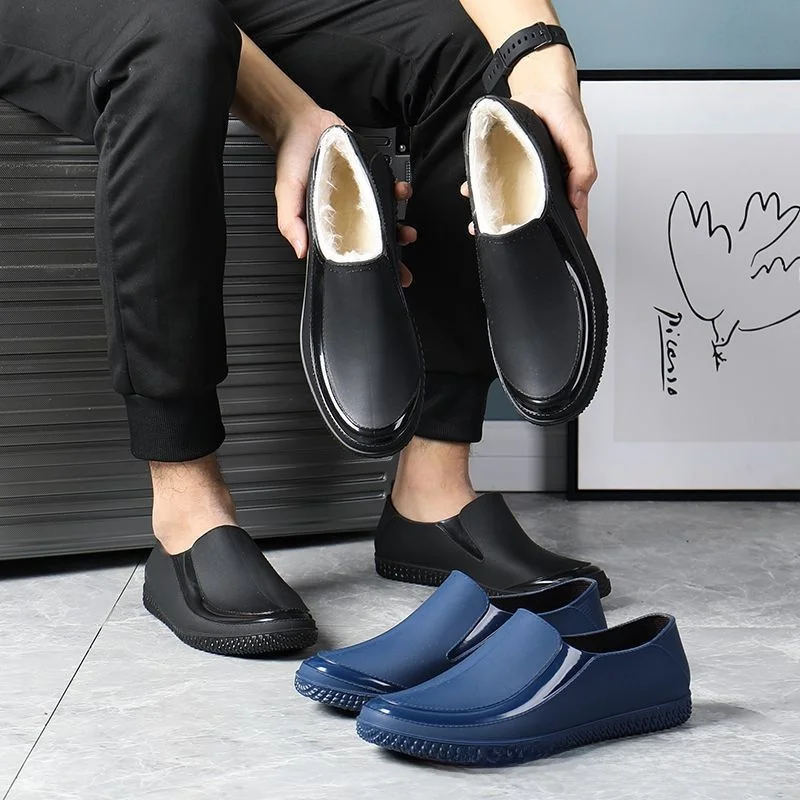 Fashionable Anti-Slip Low-Top Men's Rain Boots Waterproof Kitchen Work Shoes Construction Site Wear-Resistant Rubber Shoes
Fashionable Anti-Slip Low-Top Men's Rain Boots Waterproof Kitchen Work Shoes Construction Site Wear-Resistant Rubber Shoes