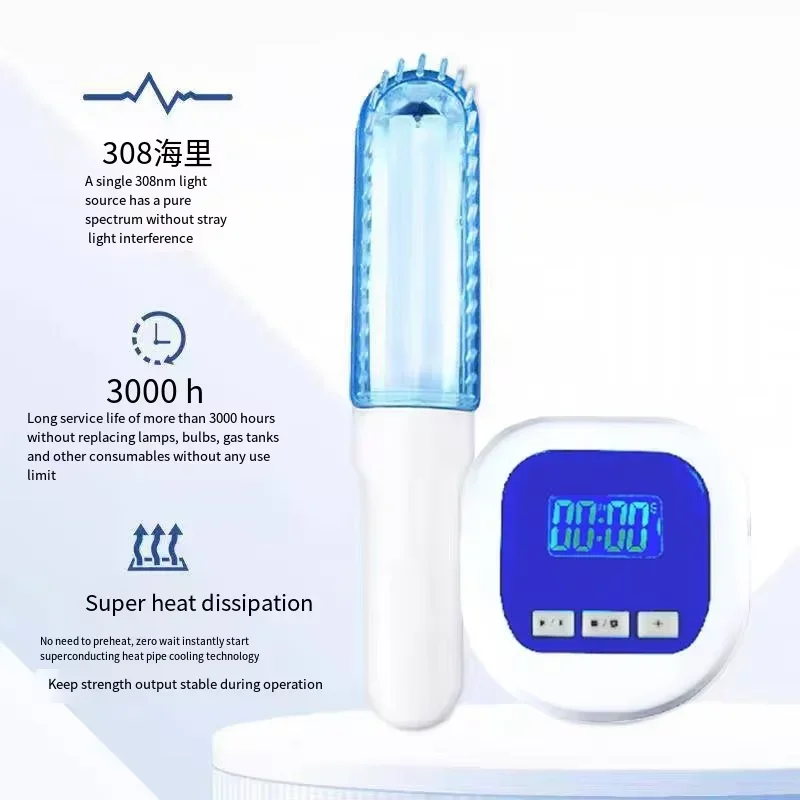 3311nm Ultraviolet Phototherapy Instrument use UVB Lamp UV for Vitiligo Psoriasis White Spots Skin Disease
3311nm Ultraviolet Phototherapy Instrument use UVB Lamp UV for Vitiligo Psoriasis White Spots Skin Disease