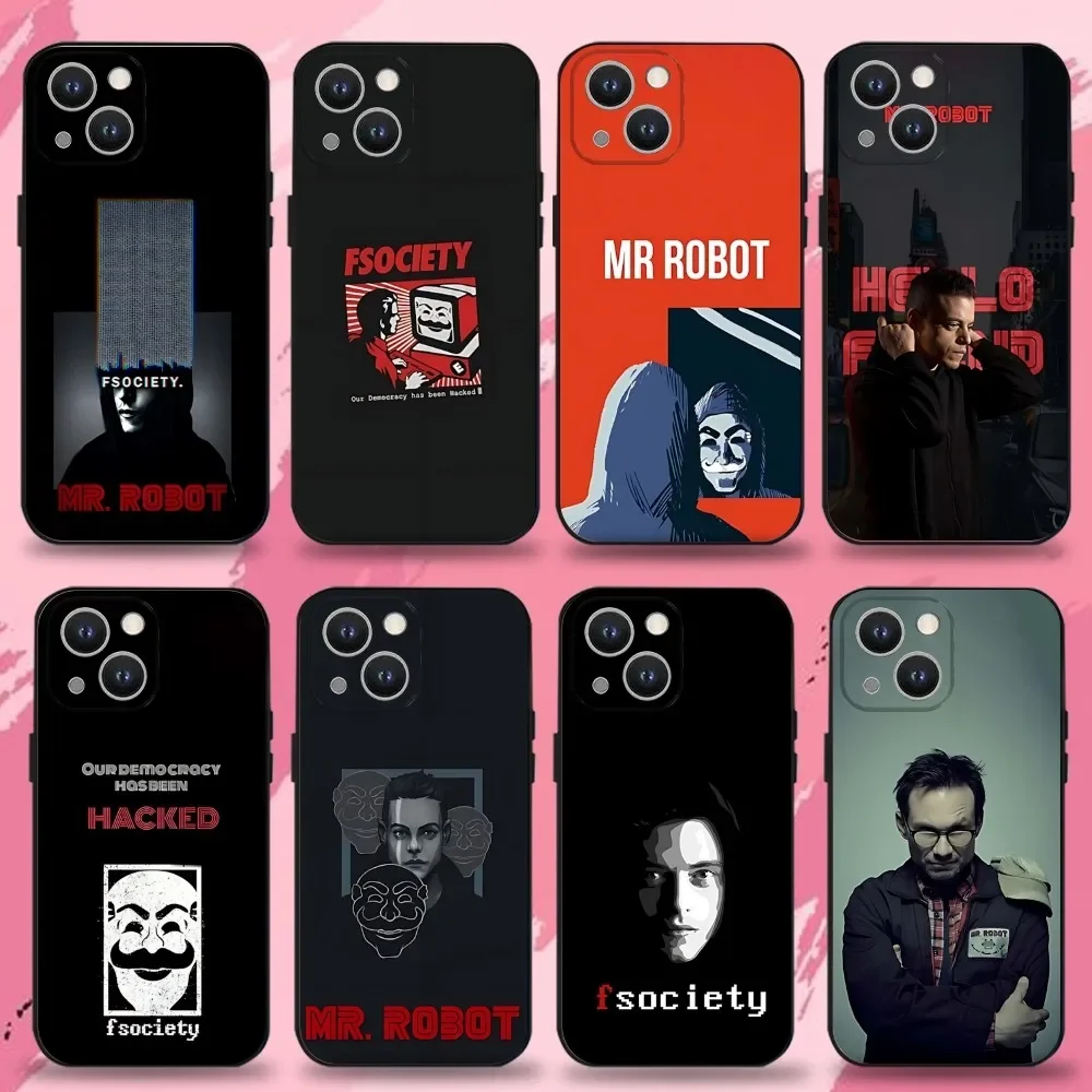 Mr R-Robot Fsociety Phone Case For iPhone 16,15,14,13,12,11 Plus,Pro Max,XS,X,XR,SE,Mini,8,7,Soft Silicone Black Cover
Mr R-Robot Fsociety Phone Case For iPhone 16,15,14,13,12,11 Plus,Pro Max,XS,X,XR,SE,Mini,8,7,Soft Silicone Black Cover
