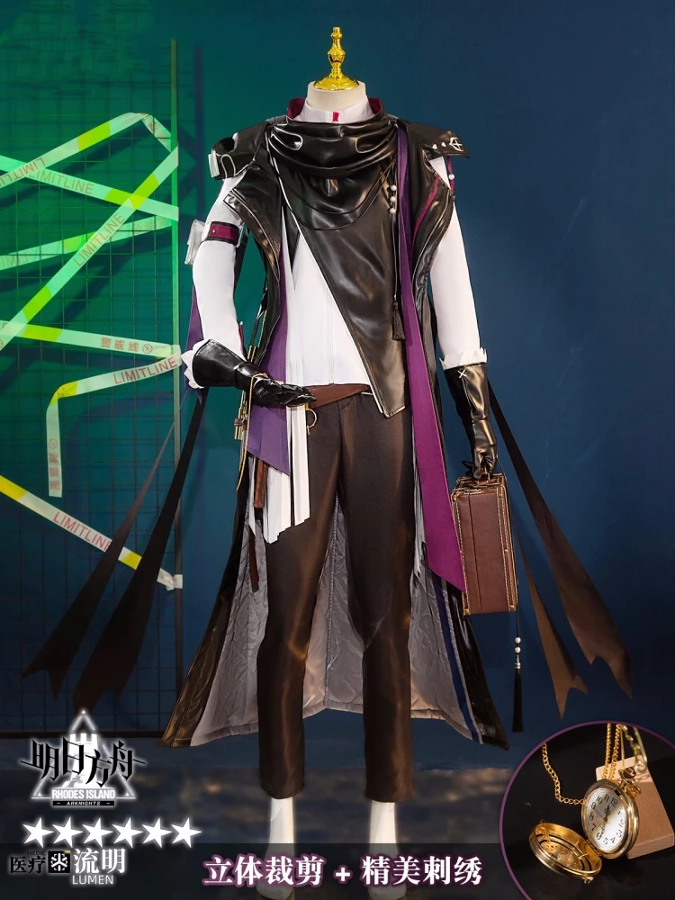 Lumen Cosplay Costume Game Arknights Anime Men Fashion Uniforms Role Play Clothing Halloween Comic-con Party Suit Full Set 2025
Lumen Cosplay Costume Game Arknights Anime Men Fashion Uniforms Role Play Clothing Halloween Comic-con Party Suit Full Set 2025