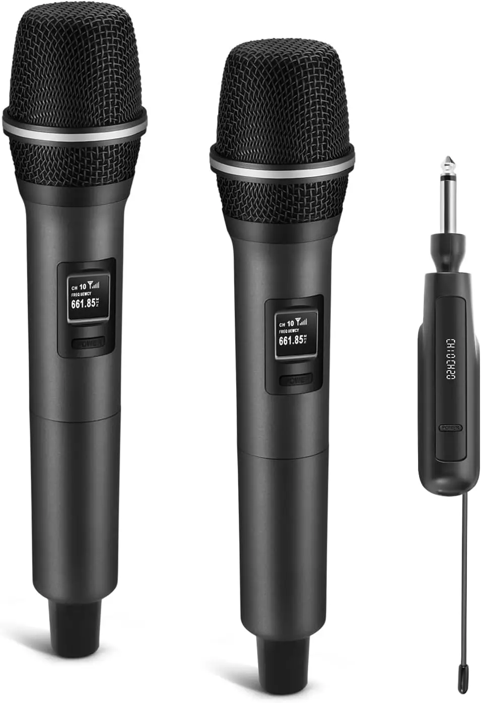 Dual Wireless Handheld Microphones, 200ft Range, Zero Dropouts, 40H Battery, Plug and Play for Singing & Meetings
Dual Wireless Handheld Microphones, 200ft Range, Zero Dropouts, 40H Battery, Plug and Play for Singing & Meetings