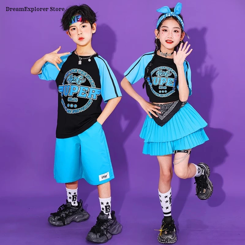 Boys Hip Hop Colorful T-shirt Street Dance Shorts Girls K-pop Crop Top Tiered Skirt Children Streetwear Kids Jazz Clothes Sets
Boys Hip Hop Colorful T-shirt Street Dance Shorts Girls K-pop Crop Top Tiered Skirt Children Streetwear Kids Jazz Clothes Sets