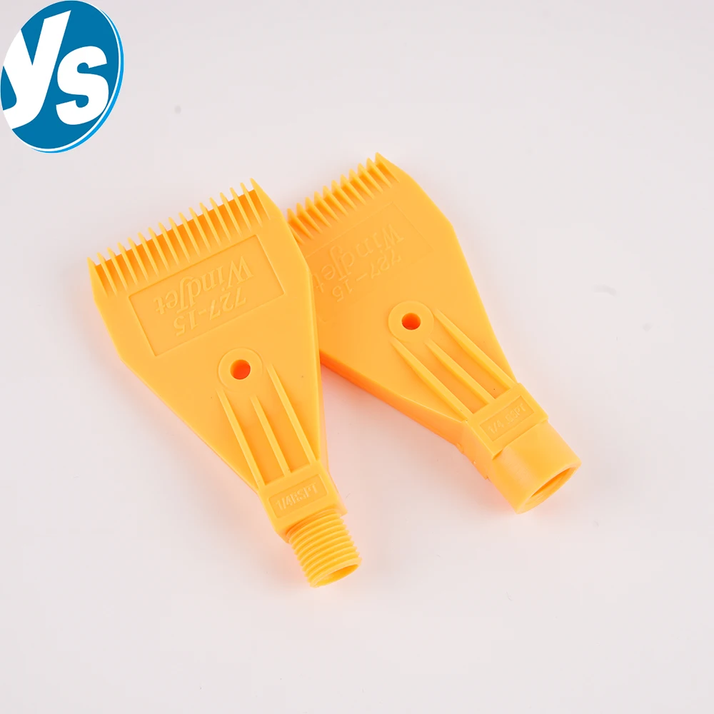 ABS Plastic Air Knife Nozzle - 1/4" BSPT Thread, Flat Fan Air Pattern, for Drying, Cooling & Dust Removal, Low Noise
ABS Plastic Air Knife Nozzle - 1/4" BSPT Thread, Flat Fan Air Pattern, for Drying, Cooling & Dust Removal, Low Noise