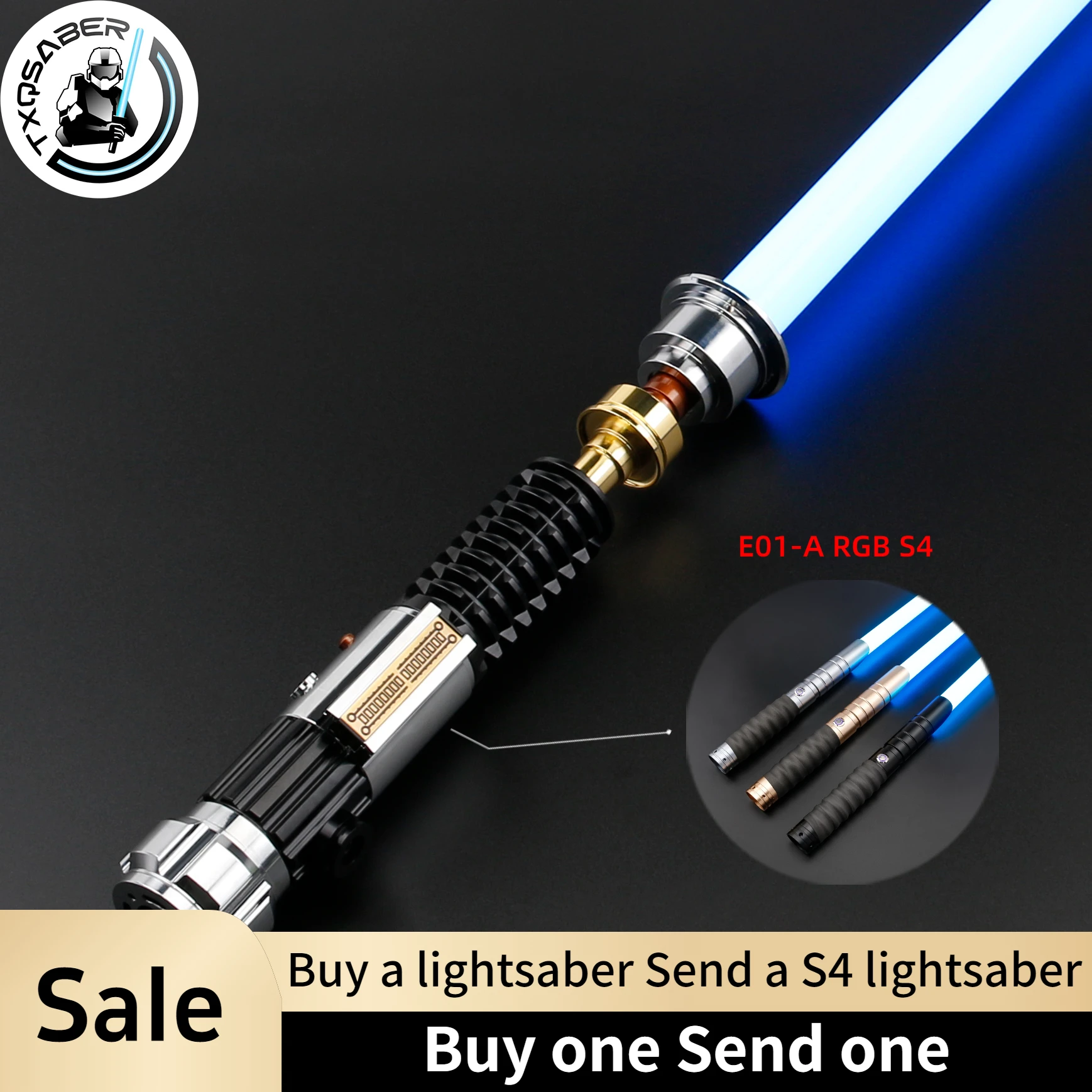 Световой меч TXQSABER Оби-Ван EP3 SDRGB Pixel Laser Sword с плавным движением, эффектом бластера, металлической рукоятью, для тяжелых дуэлей, игрушка-световой меч Джедая
Световой меч TXQSABER Оби-Ван EP3 SDRGB Pixel Laser Sword с плавным движением, эффектом бластера, металлической рукоятью, для тяжелых дуэлей, игрушка-световой меч Джедая