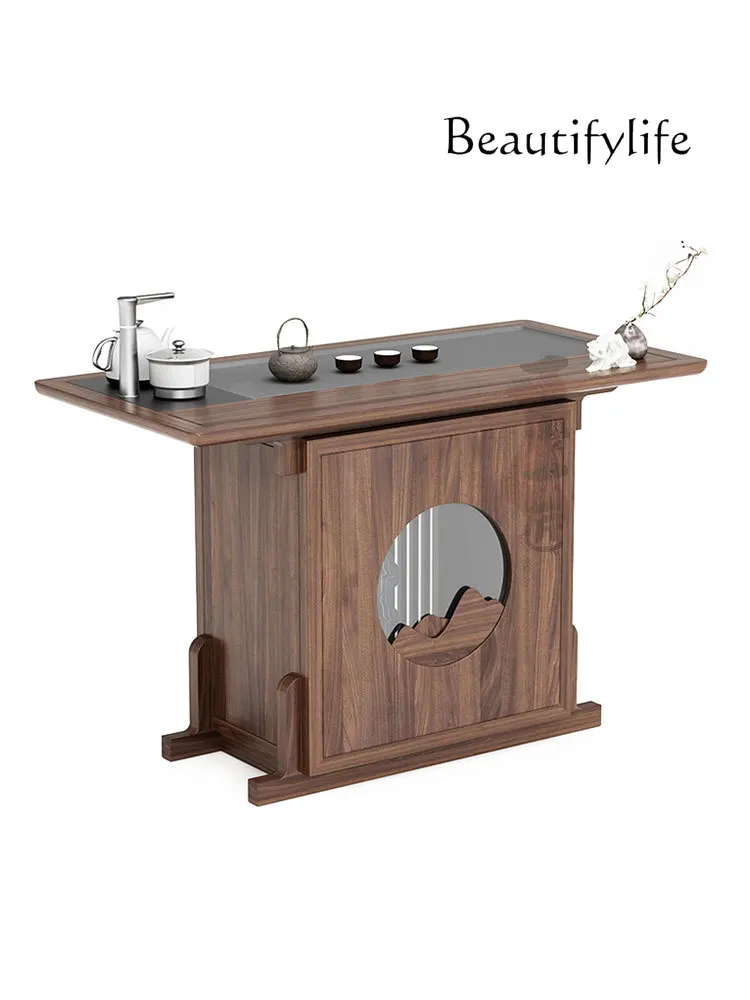New Chinese Style Balcony Table-Chair Set Solid Wood Living Room Coffee Table Modern Minimalist Walnut Tea Table
New Chinese Style Balcony Table-Chair Set Solid Wood Living Room Coffee Table Modern Minimalist Walnut Tea Table