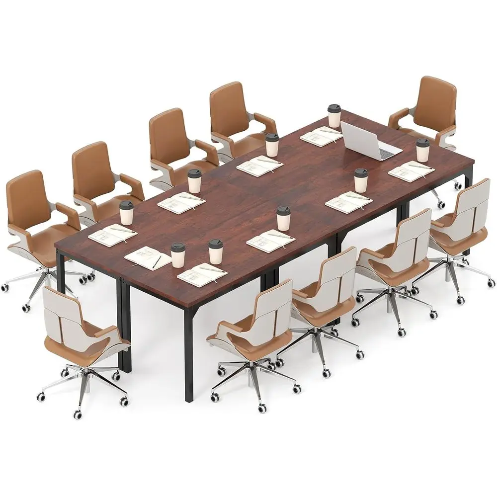 4-Person Conference Table with Large Tabletop and Heavy-Duty Metal Frame, Ideal for Meetings, Offices, and Home Use
4-Person Conference Table with Large Tabletop and Heavy-Duty Metal Frame, Ideal for Meetings, Offices, and Home Use