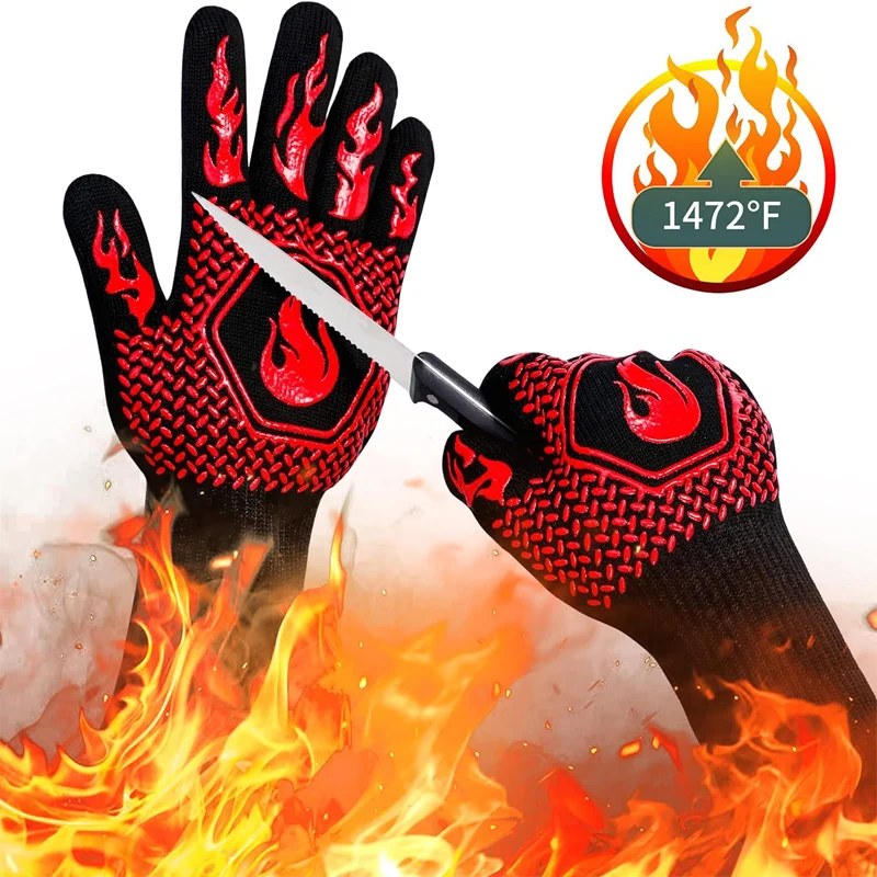 5-Finger Barbecue Anti scald High temperature resistant Oven Gloves 800 degree Fireproof and Thermal Insulation Microwave Gloves
5-Finger Barbecue Anti scald High temperature resistant Oven Gloves 800 degree Fireproof and Thermal Insulation Microwave Gloves