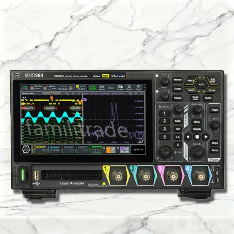 1PC RIGOL MHO934 MHO954 MHO984 800MHz High-Res Digital Oscilloscope 12bit 4GSa/s 500Mpts, 16 Digital Channels #familitrade
1PC RIGOL MHO934 MHO954 MHO984 800MHz High-Res Digital Oscilloscope 12bit 4GSa/s 500Mpts, 16 Digital Channels #familitrade