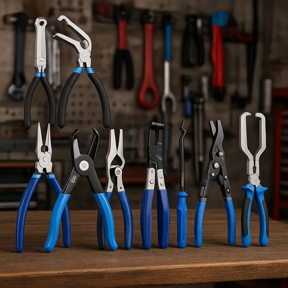 13 Piece Electrical and Fuel Line Disconnect Pliers Set Terminal Connector Removal Tool Kit with Storage
13 Piece Electrical and Fuel Line Disconnect Pliers Set Terminal Connector Removal Tool Kit with Storage