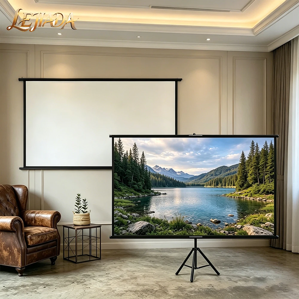 LEJIADA 16:9 Single Bracket Wall Mount 2-in-1 HD Projection Screen Brightening and Anti-Light 160° Wide Angle 60/84/100/120 Inch
LEJIADA 16:9 Single Bracket Wall Mount 2-in-1 HD Projection Screen Brightening and Anti-Light 160° Wide Angle 60/84/100/120 Inch