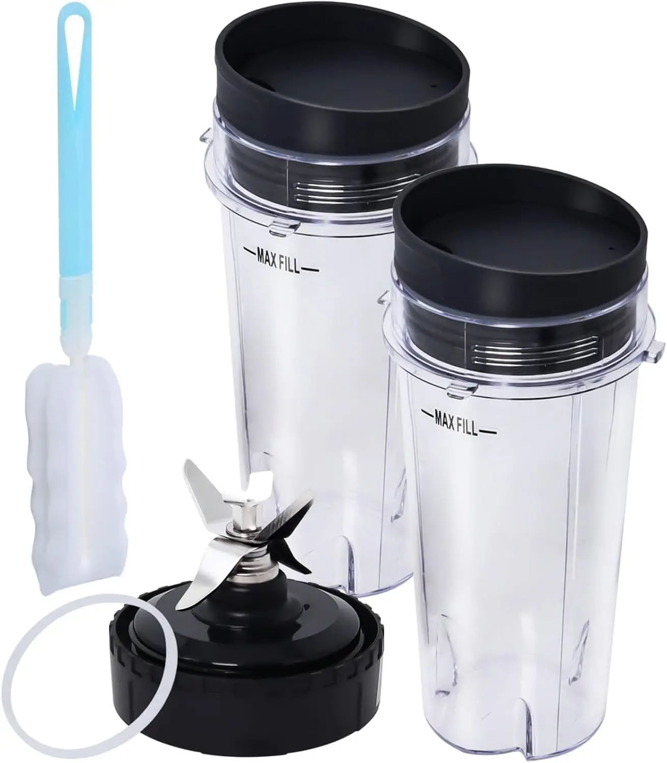 Replacement Parts Compatible With Nutri Ninja, Blender Blade 6 Fins And 2 Pcs 16Oz Single Serve Blender Cup Set Compatible With
Replacement Parts Compatible With Nutri Ninja, Blender Blade 6 Fins And 2 Pcs 16Oz Single Serve Blender Cup Set Compatible With