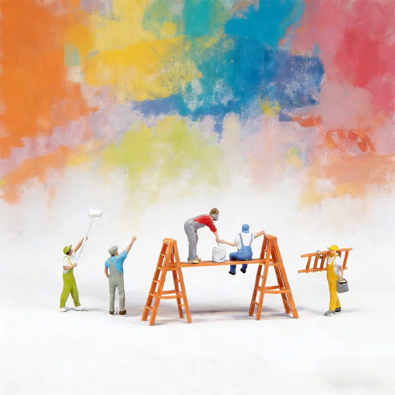 New Product In Stock 1/64 Paint Painter Graffiti Miniature Scene Model DIY Hand Drawn Scene Matching Ornament Handmade Toy Gift
New Product In Stock 1/64 Paint Painter Graffiti Miniature Scene Model DIY Hand Drawn Scene Matching Ornament Handmade Toy Gift