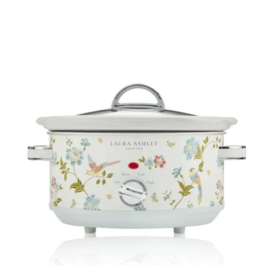 3.7 Quart Slow Cooker in Elveden White for Home Cooking with Durable Ceramic Interior and Even Heat Distribution
3.7 Quart Slow Cooker in Elveden White for Home Cooking with Durable Ceramic Interior and Even Heat Distribution